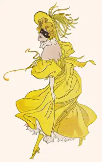 Conceal Prints: Yellow Dress, Black Mask