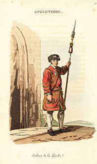 Librairie De Gide Fils Prints: Yeoman of the King's Guard, London, 1800s