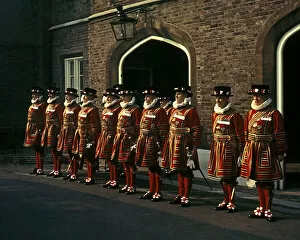Images Dated 27th April 2021: Yeoman Warders at the Tower of London