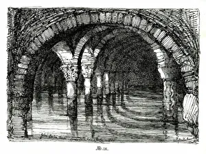 Cistern Prints: Yere Batan Serai, underground cisterns, Istanbul, Turkey