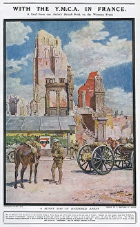 YMCA hut in Arras, WW1 YMCA hut in Arras, WW1