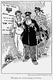 Veterans Prints: YMCA hut with Crimea veteran, WWI