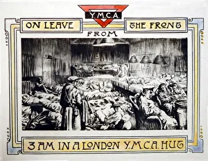 Ymca Prints: YMCA Hut in London during WW1