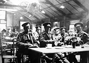 Ymca Prints: A YMCA hut during WW1