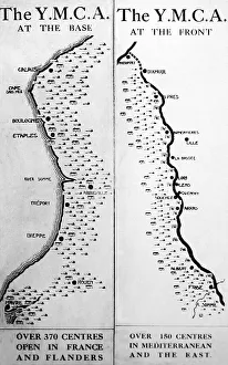 YMCA map, WW1