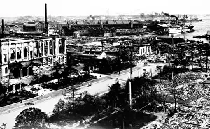 Yokohama Prints: Yokohama after the 1923 earthquake, Japan