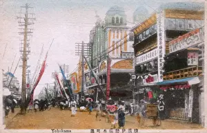 Yokohama, Kanagawa Prefecture, Japan - Busy street scene