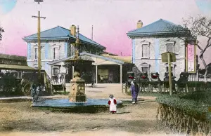 Fountain Prints: Yokohama, Kanagawa Prefecture, Japan - Railway Station