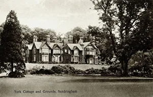 Sandringham Prints: York Cottage and Grounds, Sandringham, Norfolk
