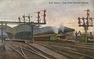 York Station - East Coast Express train departing