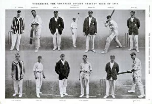 Holmes Collection: Yorkshire, The Champion County Cricket Team 1919