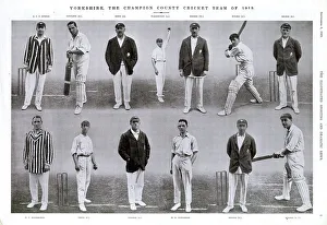 Holmes Collection: Yorkshire, The Champion County Cricket Team 1919