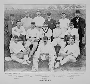 Cricketer Prints: Yorkshire Cricket Team 1890s