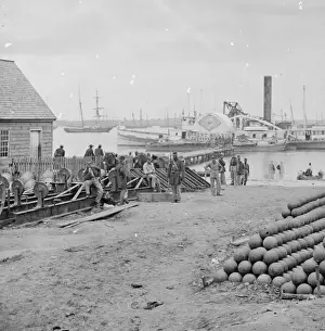 Embarkation Prints: Yorktown, Va. Embarkation for White House Landing, Va