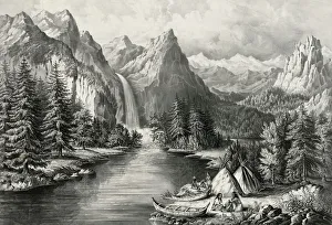 Bridal Gallery: Yosemite Valley--California: The Bridal Veil Fall