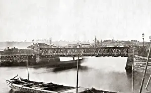 Yoshida iron bridge, Yokohama, Japan, 1870s