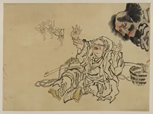Sparrow Prints: Yoshiwara sparrow dance