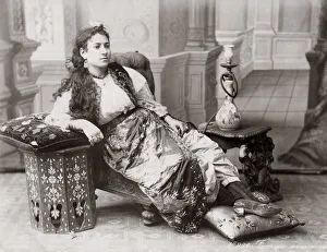 Cushion Prints: Young Armenian woman, Turkey, c. 1880 s