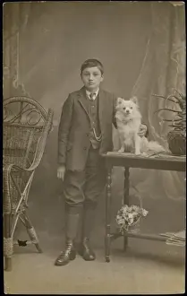 Young Boy with Dog