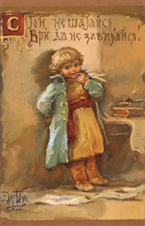 Naughty Prints: Young boy punished - Russia - Elizabeth Bem