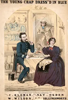Duty Prints: The Young Chap Dress d in Blue, by C Sloman and W Wilson