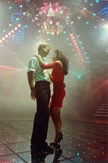 Disco Collection: Young couple at a disco, Cornwall