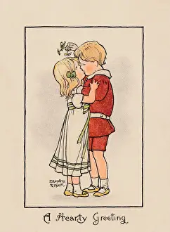 Young couple kissing