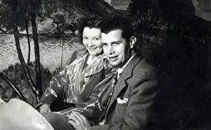 Images Dated 20th April 2020: Young Couple sitting in an amusement ride car - Blackpool