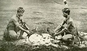 Images Dated 7th August 2018: Two young Dayak men, Borneo, SE Asia