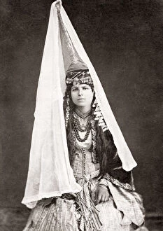 Bridal Gallery: Young Druze woman, bride, Holy Land, Lebanon, c.1880 s