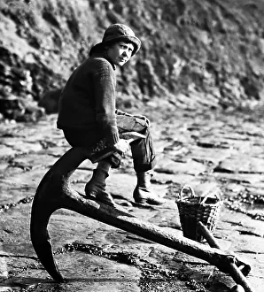 Fisherman Prints: Young fisherman, probably Staithes or Whitby area