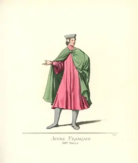 Levyfils Prints: Young French man, 13th century