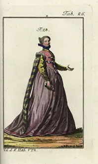 1581 Prints: Young French woman, 1581