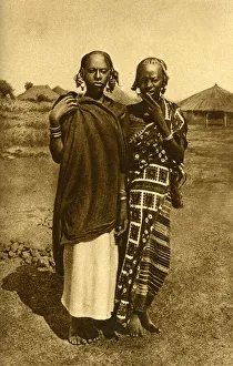 Nigerian Gallery: Two young Fulani women, Nigeria, West Africa