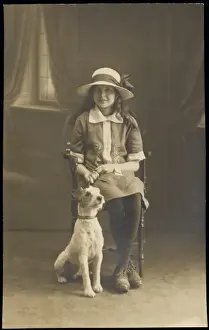 Young Girl and Dog