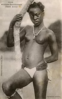Abidjan Gallery: Young Girl of the Ebrie (Akan) Tribe - Ivory Coast