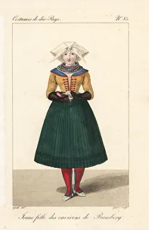 Jacques Gallery: Young girl from the environs of Bamberg, Franconia
