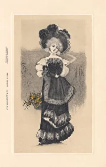 Young Girl with Flowers