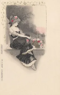 Young Girl with Flowers