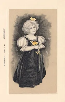 Young Girl with Flowers