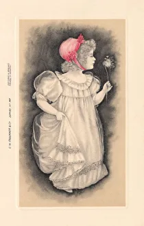 Young Girl with Flowers