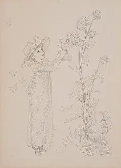 Staples Prints: Young Girl with Kitten book illustration