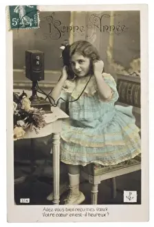 Phones Prints: Young Girl on the Line
