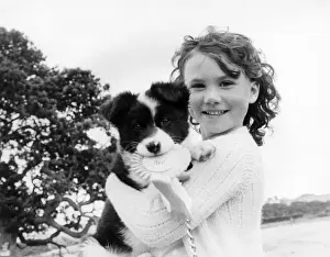 Young girl with Puppy