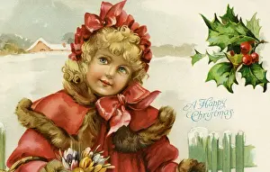 Young girl in the snow