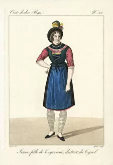 Young girl of Tegernsee, Bavaria, Germany, 19th century