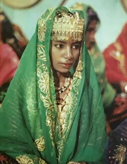 Images Dated 19th July 2016: Young girl in traditional Omani dress in Oman