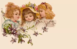 Frances Gallery: Three young girls