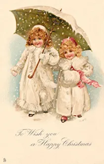 Images Dated 4th November 2019: Young girls out in the snow