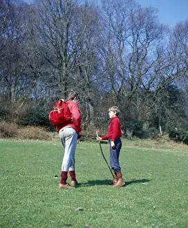 Two young hikers on Exmoor, West Country